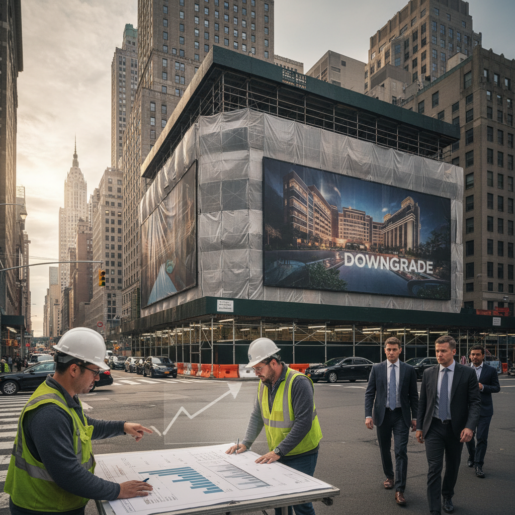 Credit downgrades hit site tied to proposed Caesars NYC casino bid